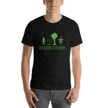 Load image into Gallery viewer, Died of Disc-entery funny disc golf shirt in black