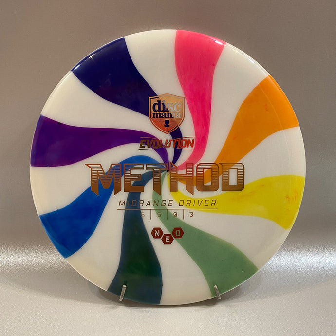 Custom Dyed Rainbow Mint Discmania Neo Method