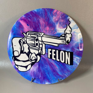 Custom Dyed Dynamic Disc Fuzion Felon Front
