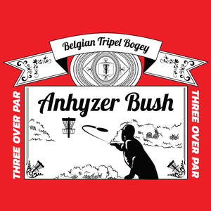 anhyzer bush tripel bogey disc golf t shirt