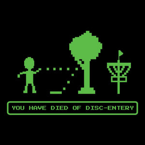 Died of Disc-entery Disc Golf Tee