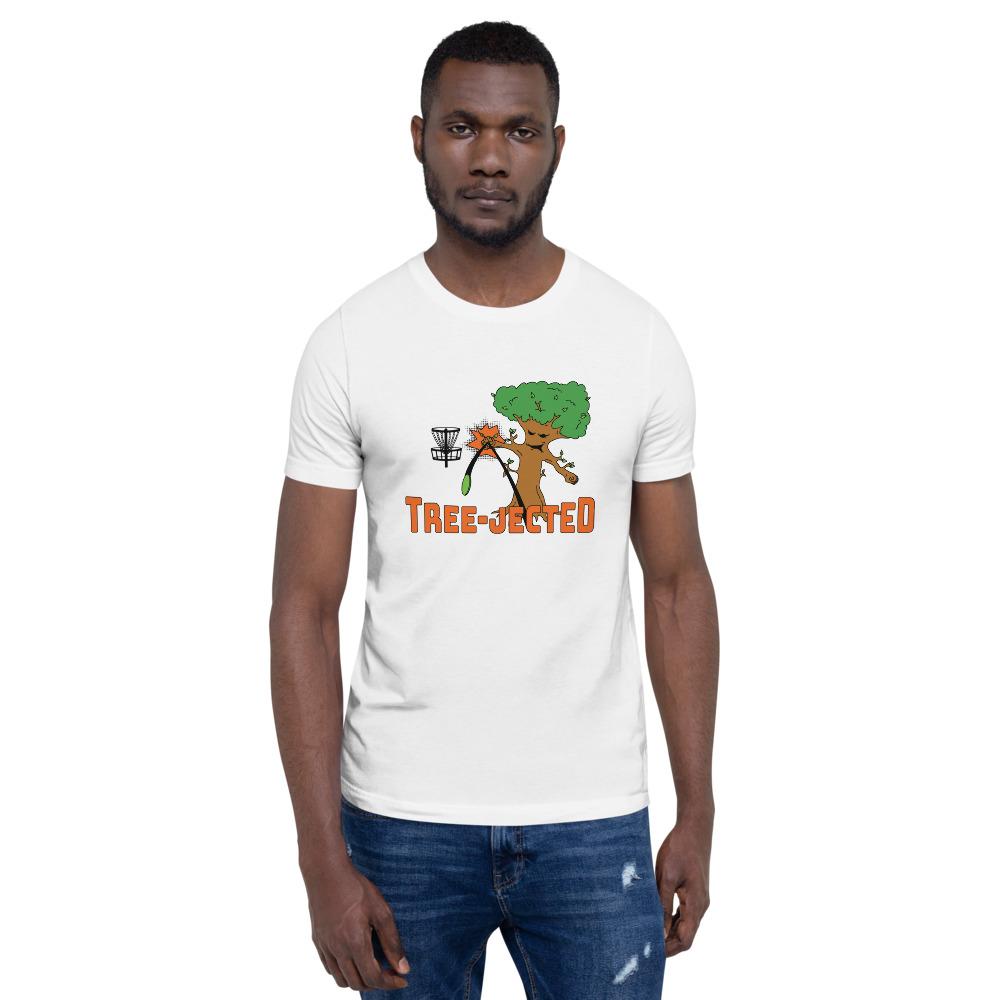 Tree-Jected Disc Golf Shirt in white