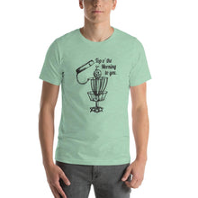 Load image into Gallery viewer, GentleBasket top of the morning disc golf shirt in mint