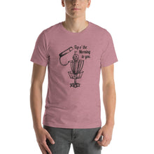 Load image into Gallery viewer, GentleBasket top of the morning disc golf shirt in orchid