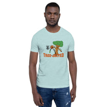 Load image into Gallery viewer, Tree-Jected Disc Golf Shirt in blue